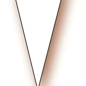 1 paquet de 100 étiquettes triangle 3×6 cm – autocollantes et pratiques