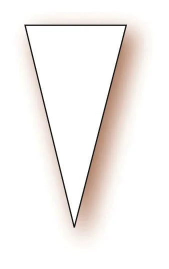 1 paquet de 100 étiquettes triangle 3×6 cm – autocollantes et pratiques – Image 2