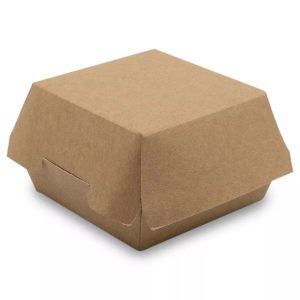 750 boîtes à burger en kraft recyclables 14×12,5×8 cm