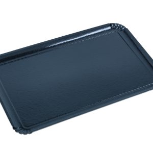 25 plateaux buffet gaufrés argent 28 x 42 cm – carton rigide