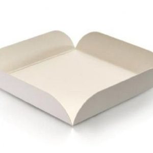 250 plateaux carrés rainés en carton – formats traiteur