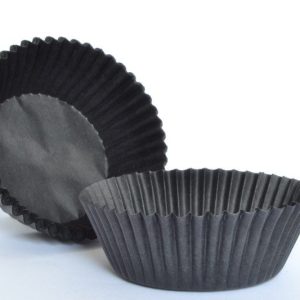 1000 caissettes silisées noires 110x60x25 mm – pour pâtisseries, chocolats et présentations élégantes