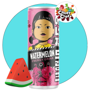 Boisson énergisante squid game pastèque