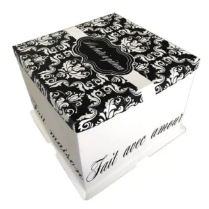 Cerf Dellier Boite Patissiere Arabesques 21 X 21 X 22 Cm Patisdecor  Sale