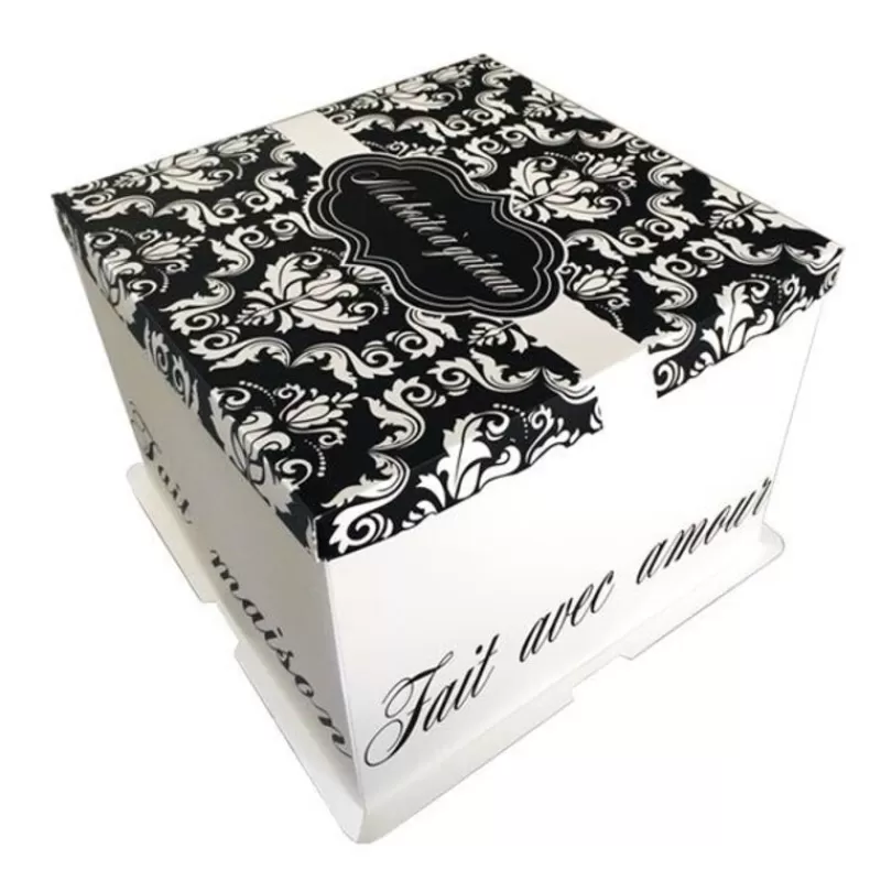 Cerf Dellier Boite Patissiere Arabesques 21 X 21 X 22 Cm Patisdecor  Sale – Image 2