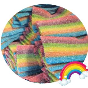 5 ceintures acidulées arc en ciel