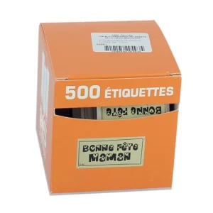 Cerf Dellier Etiquette Adhesive Bonne Fete Maman Dorees (X500)  Flash Sale